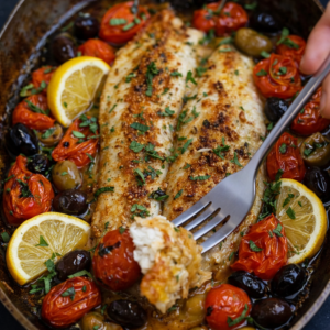 Moroccan baked fish