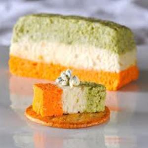 Tricolor Vegetable Terrine with Red Pepper Sauce Recipe