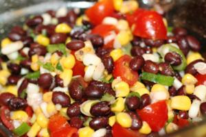 Seared Tuna with Black Bean Corn Salsa