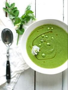 Cold Fresh Pea soup