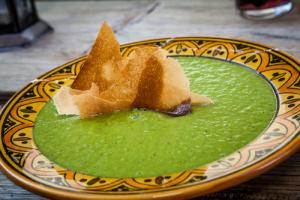 Fresh pea soup
