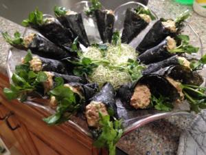 Sardine spread handrolls