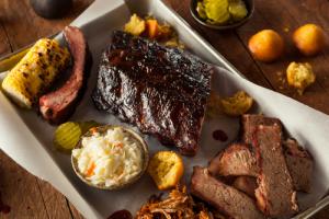 Brisket in coffee bourbon sauce