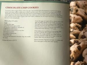 A close up of the inside page of a book