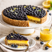 Lemon Curd Blueberry Tart
