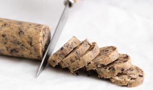 Rolls of marbled Chinese cookie dough