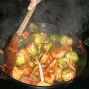 Brussels Sprouts and Zucchini in Tomato Sauce Recipe. Pasta Adaptation