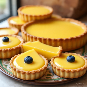 Lemon curd tart