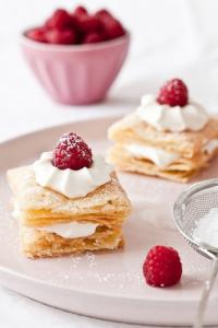 Mille-Feuille with Mock Zabaglione and Berries Recipe