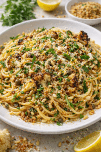 Pasta with Roasted Cauliflower