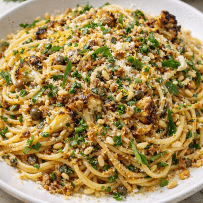 Pasta with Roasted Cauliflower