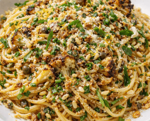Pasta with Roasted Cauliflower