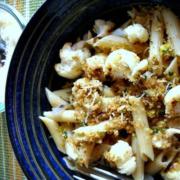 Pasta with Roasted Cauliflower and Bread Crumbs Topping Recipe. Gluten-Free Variation