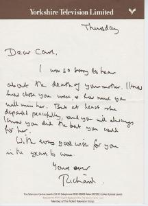 A letter written by a person in the united states.