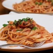 Cooking with Mahia: Linguini with Fresh Tomato Anchovy Sauce Recipe