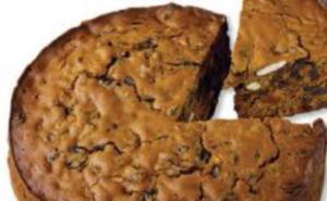 A close up of some pieces of cake