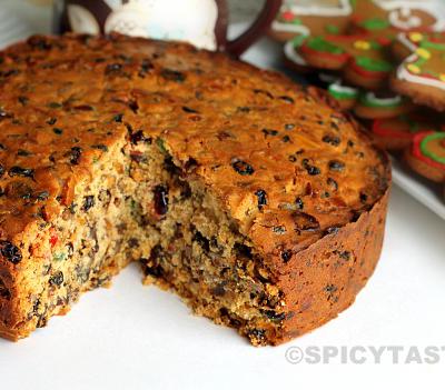 Tropical fruit cake