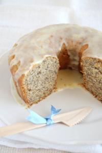 Banana Coconut Poppy Seed Cake Recipe. Gluten-Free Adaptation included.
