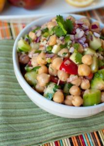 Moroccan Spicy Romaine Lettuce Chickpea Salad Recipe