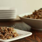 Kasha with Onions and Mushrooms Recipe. Quinoa Variation. Gluten-Free