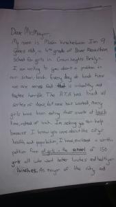 A handwritten letter from a child to his mother.