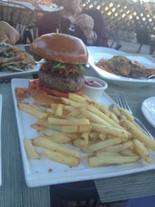 A plate of food on top of a table.