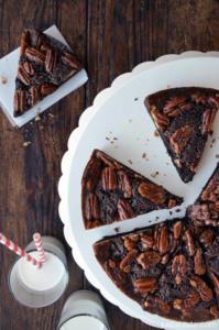 Cranberry Pecan Brownie Pie Recipe. Gluten-Free Friendly