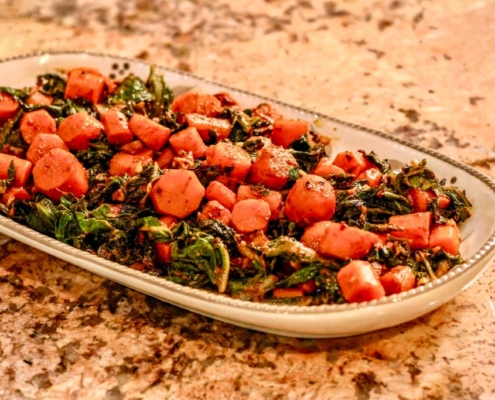 Swiss Chard Carrot Salad