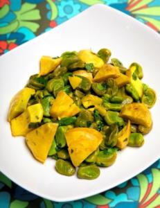 Artichoke Fava Bean Tajine