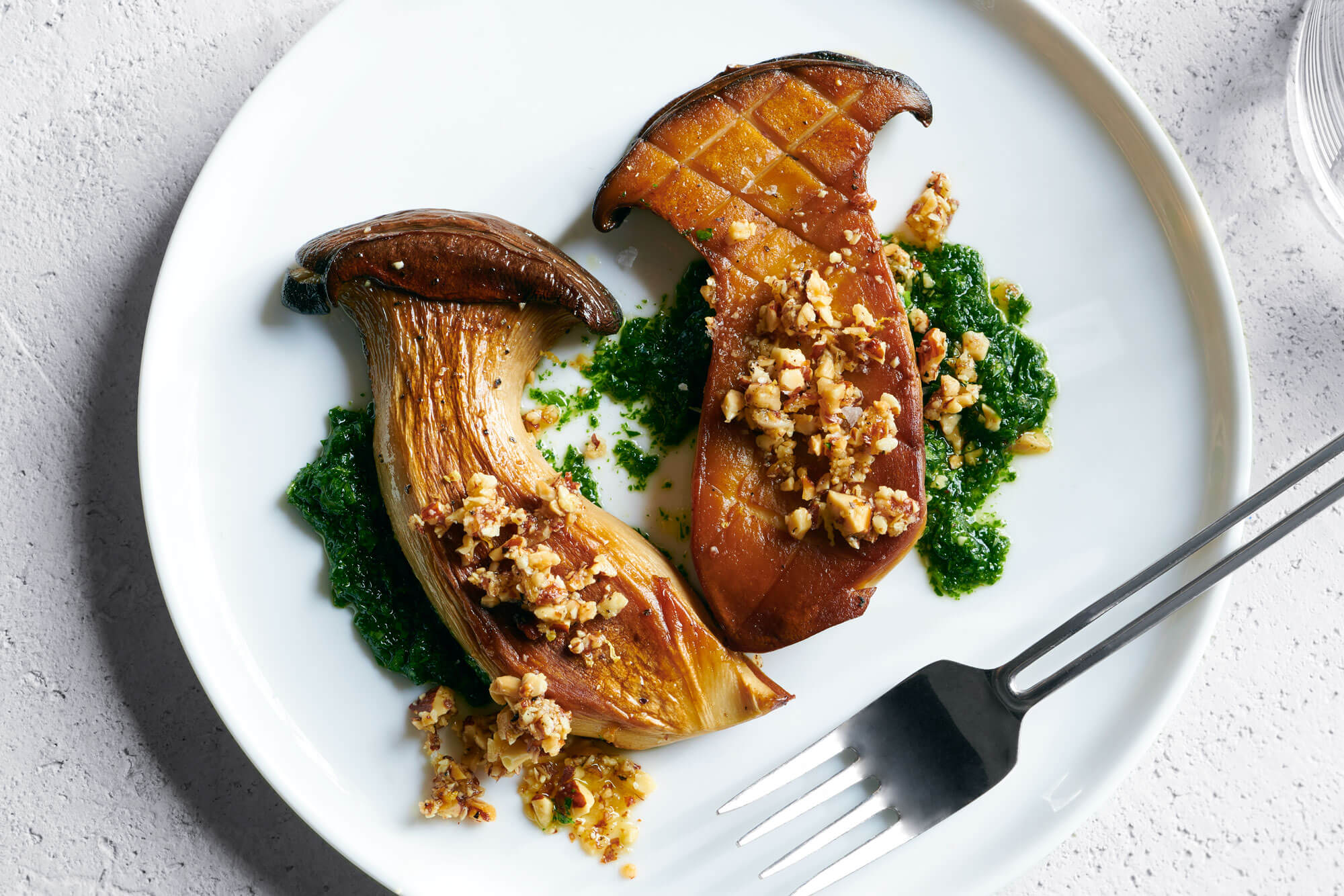 Black Rice Risotto with King Oyster Mushrooms Recipe Levana Cooks