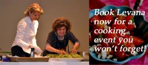 A woman is cutting vegetables on the table