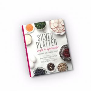 A book with food on the cover