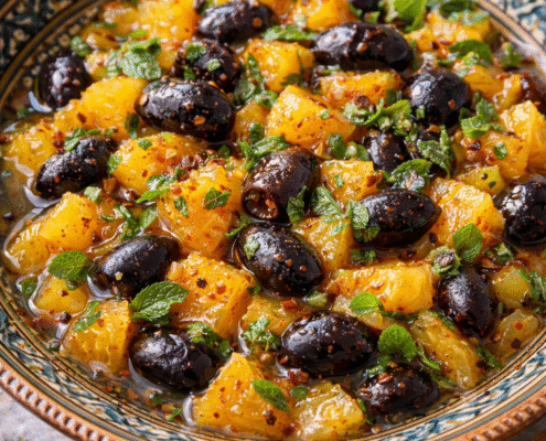 Orange olive salad
