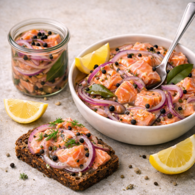 Pickled salmon