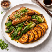 Tofu Baby Bokchoy Portobello Sauté