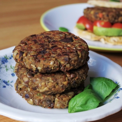 Kimchi tempeh latkas