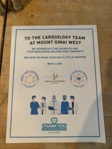 A poster of the cambridge team at mount sinai west.