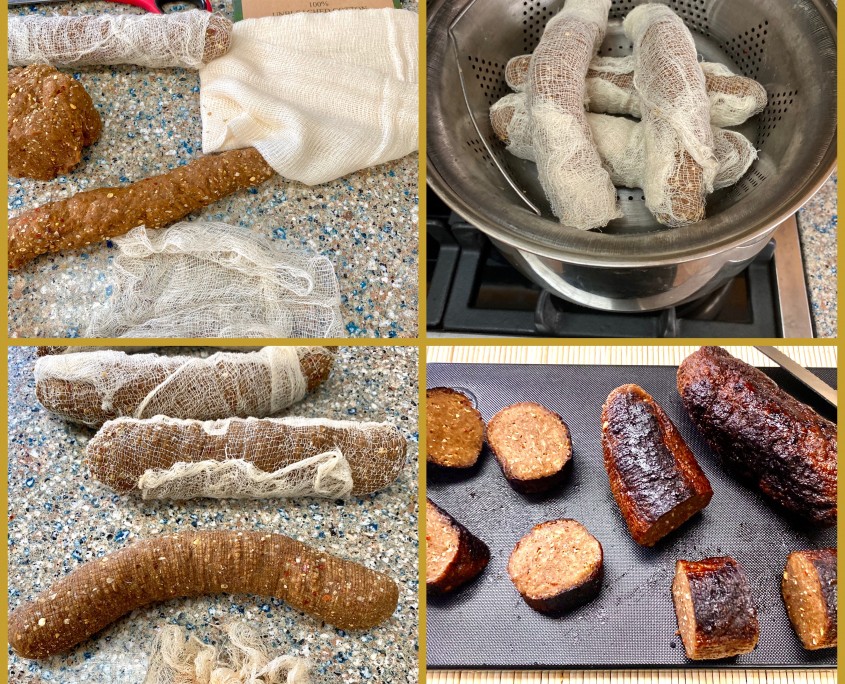 Seitan Sausages Recipe. My Very Own Sausage Spice Mix! Levana Cooks