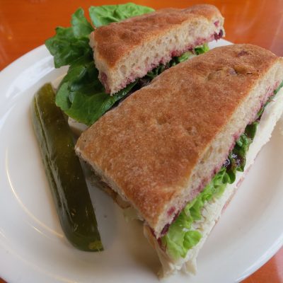 Seitan loaf sandwich