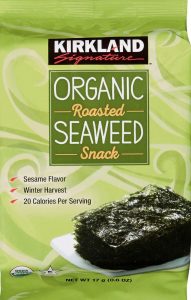 A box of seaweed is shown on the front cover.