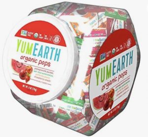 A box of food that is sitting on the floor.