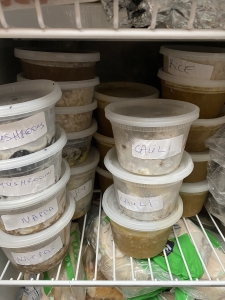 Storing prepped food