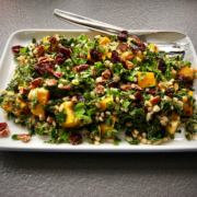 Barley Kabocha Kale Salad