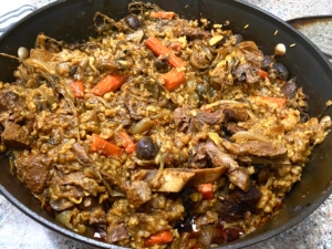 Roasted Beef rice vegetable 