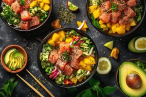 Poke bowl selections