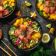 Poke bowl selections