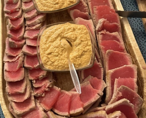 Seared Tuna with Kimchi Dip