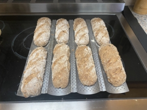 Baguette baking tray